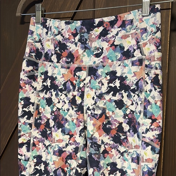 RBX Colorful Paint Splattered  Leggings Large - Picture 2 of 4